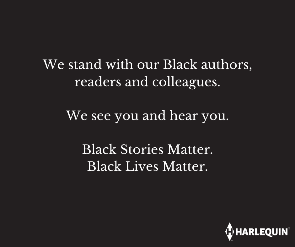 We stand with our Black authors, readers and colleagues.

We see you and hear you.

Black Stories Matter.
Black Lives Matter.