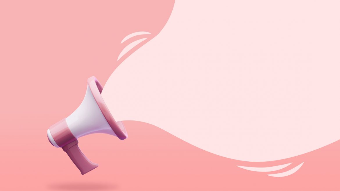 megaphone, speech bubble illustration