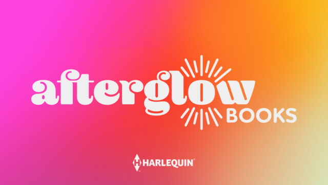 The Afterglow Books logo sits on a pink and orange gradient background