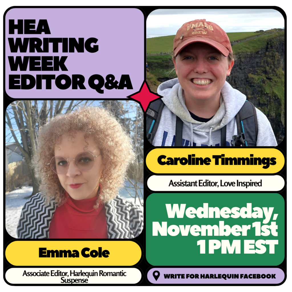 Social Post advertising the HEA Writing Week Editor Q&A which features photos of editors Caroline Timmings and Emma Cole