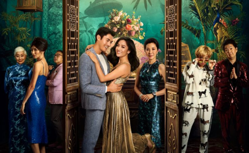 Photograph of the main cast of the movie, Crazy Rich Asians