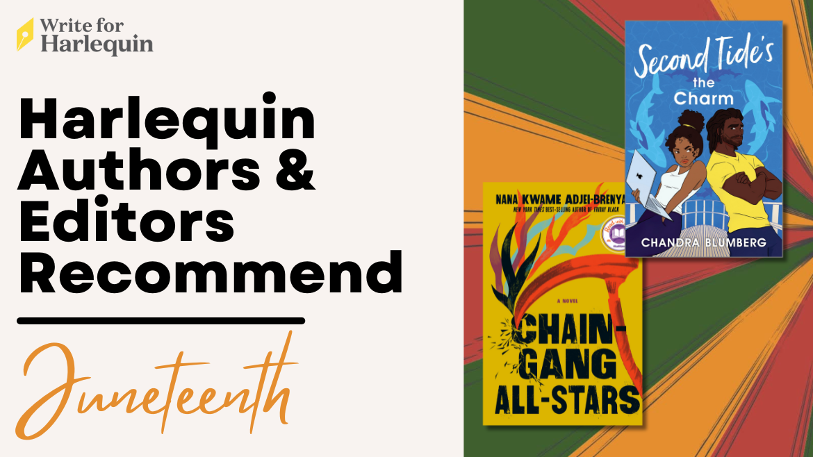 Harlequin Authors and Editors Recommend: Juneteenth. Two book cover images sits on the right side