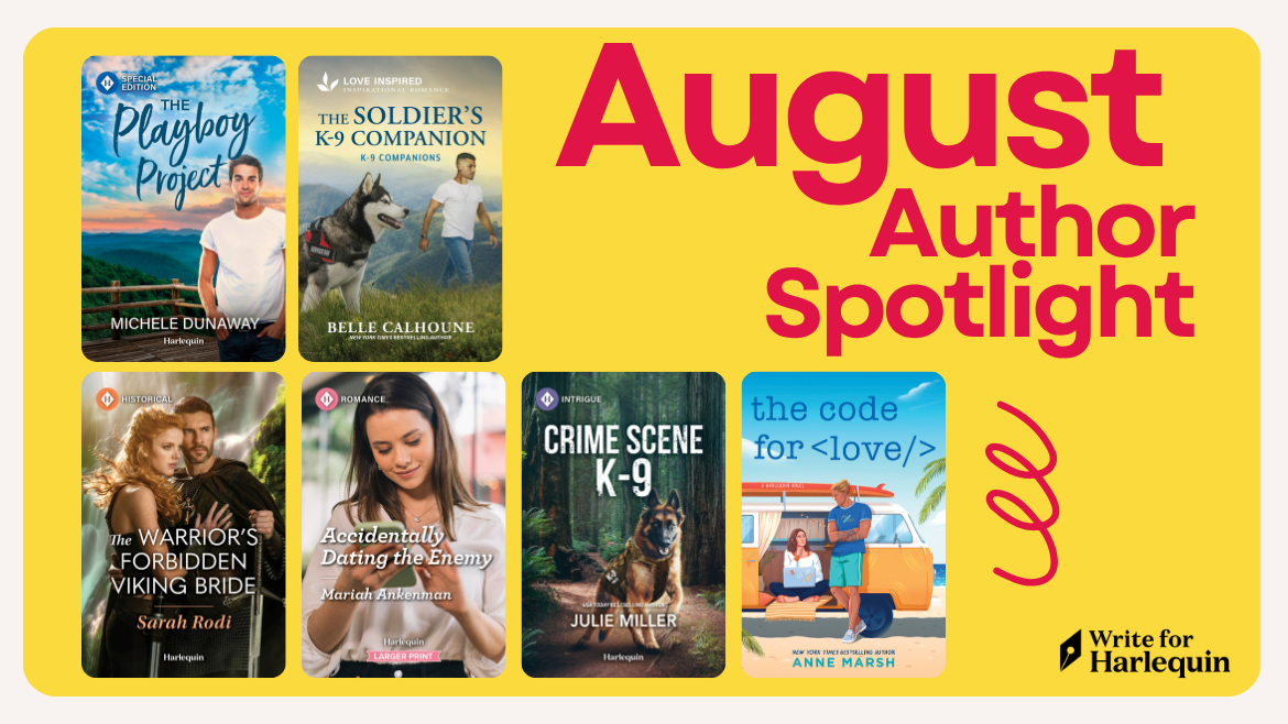 August Author Spotlight featuring 6 author copies